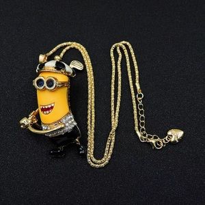 Minion golf necklace